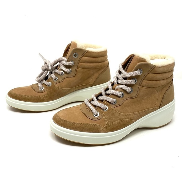 ECCO - WOMENS SOFT 7 WEDGE TRED BOOTS Cashmere Whiskey - Picture 2 of 6